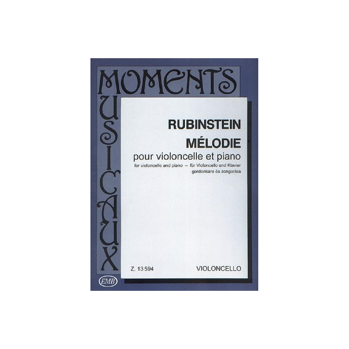 Melodie op.3,1 für Violoncello box