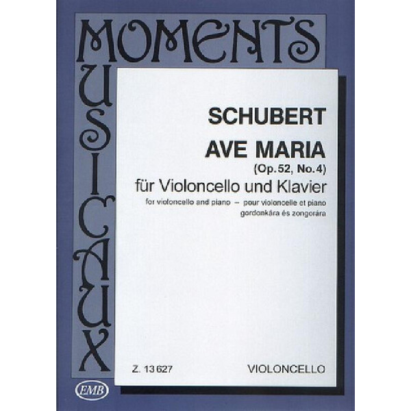 Ave Maria op.52,4 für Violoncello