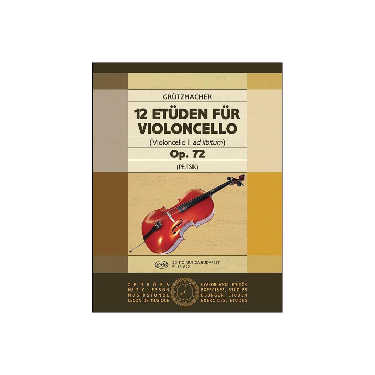 12 Etüden op.72 für Violoncell box