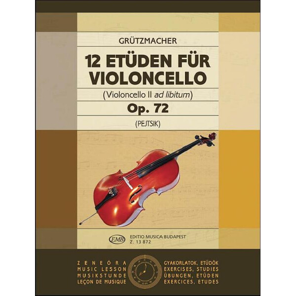 12 Etüden op.72 für Violoncello