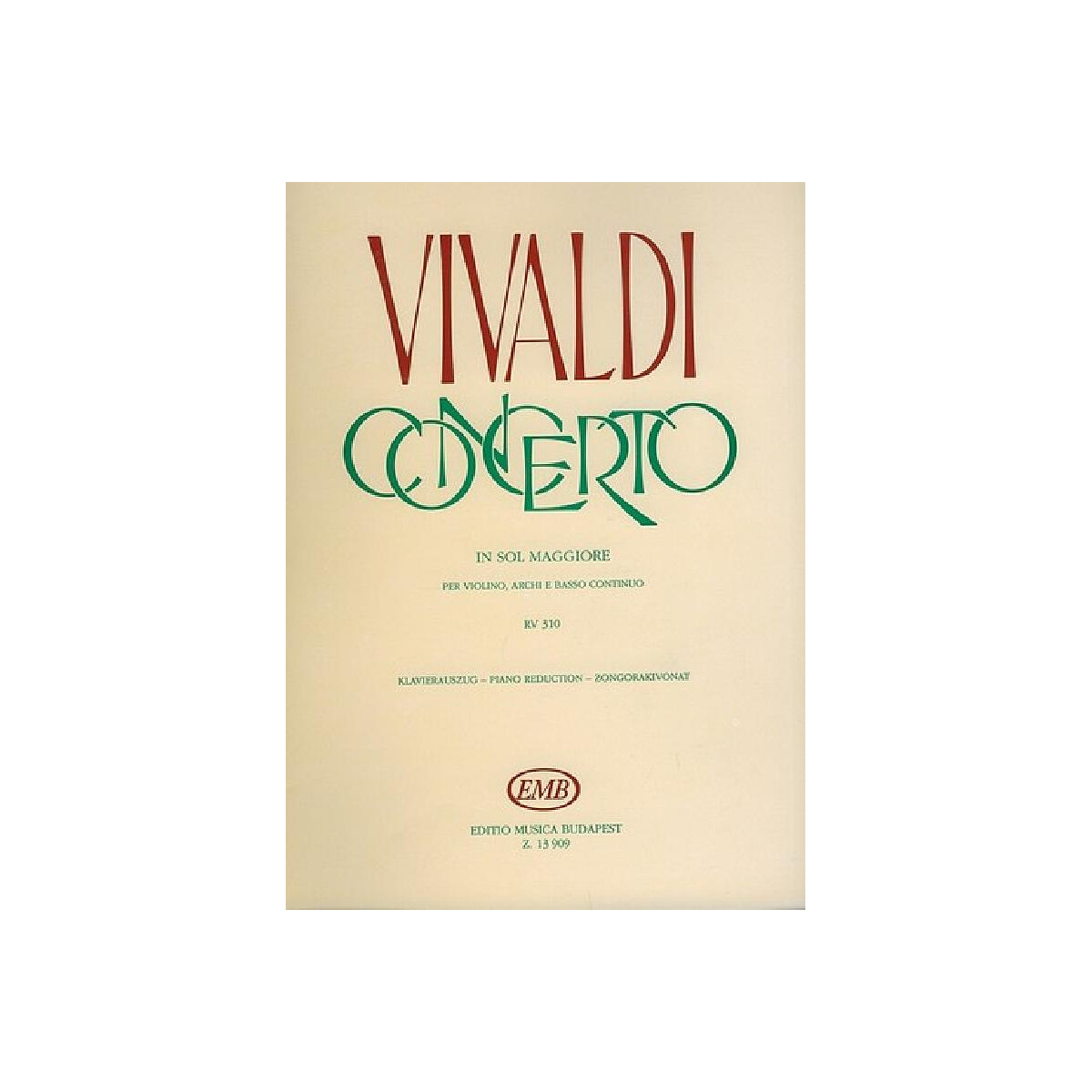 Konzert G-Dur RV310 für Violine, box