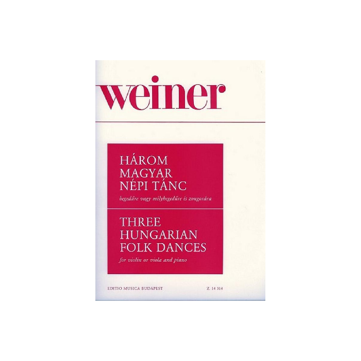 3 Hungarian Folk Dances box