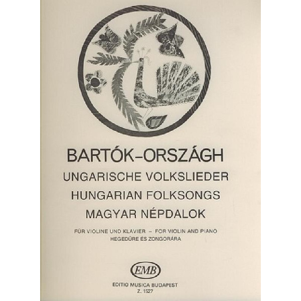Ungarische Volkslieder für Violine