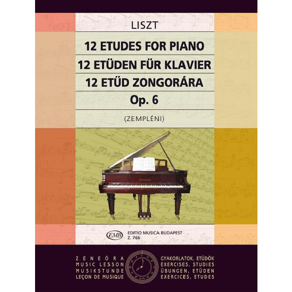 12 Etüden op.6 für Klavier