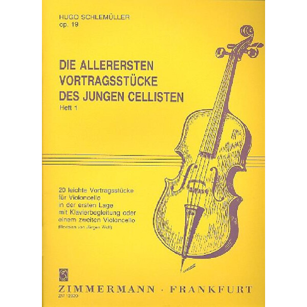 Die allerersten Vortragsstücke des jungen Cellisten op.19 Band 1