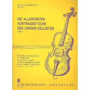 Die allerersten Vortragsstücke des jungen Cellisten...