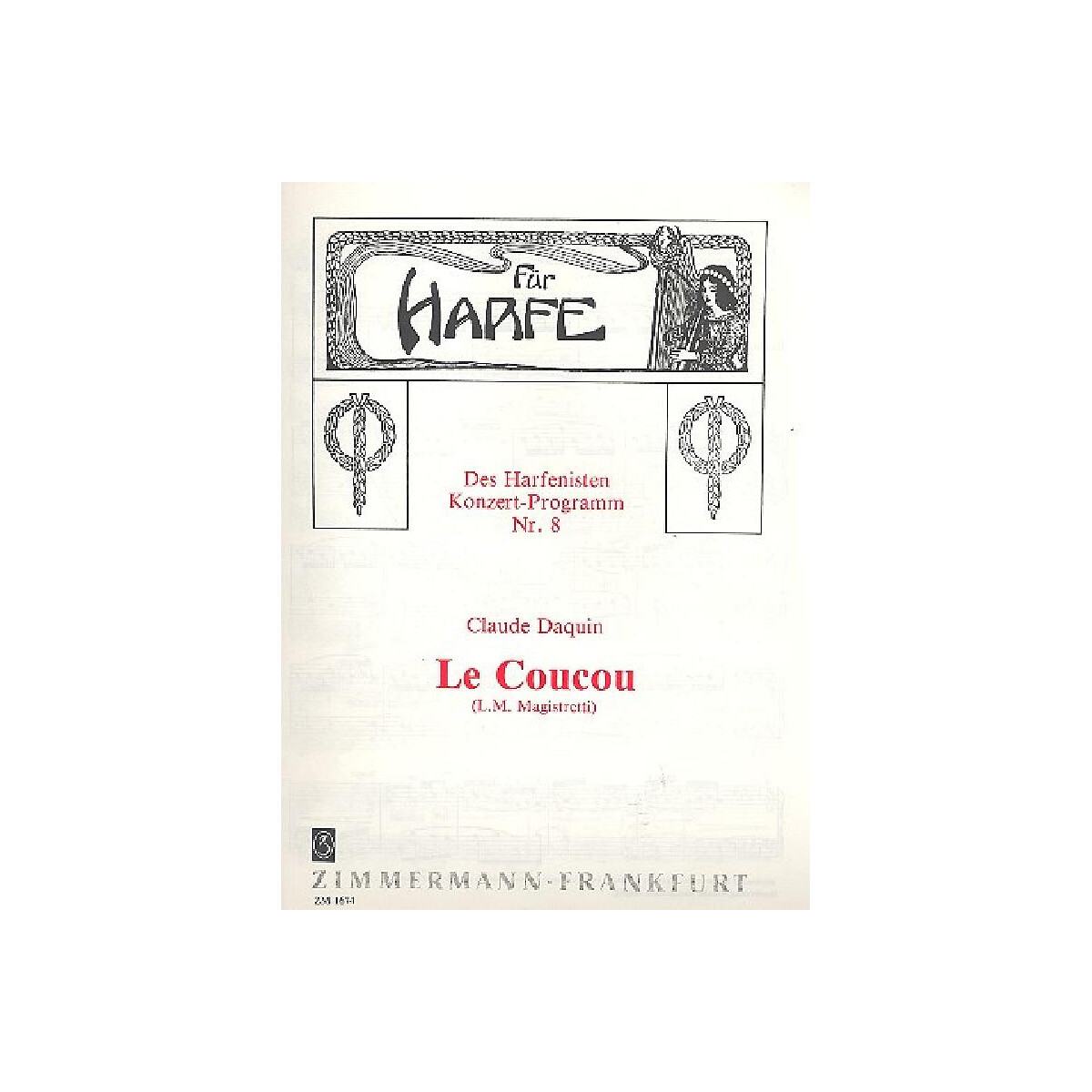 Le Coucou für Harfe box