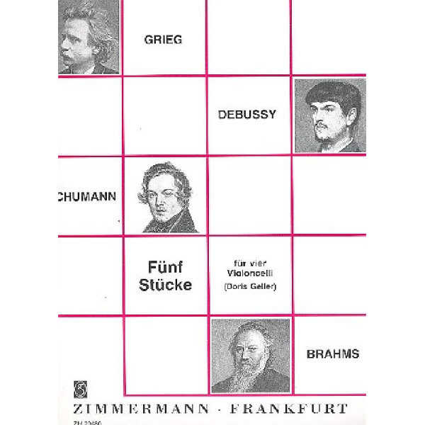 5 Stücke für 4 Violoncelli