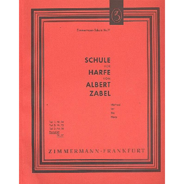 Schule für Harfe (komplett)