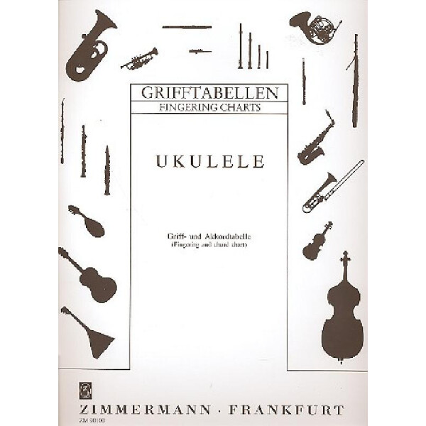 Grifftabelle für Ukulele