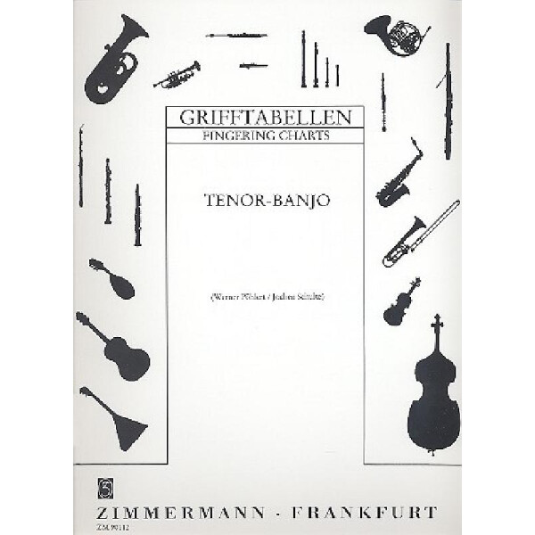 Grifftabelle für Tenor-Banjo