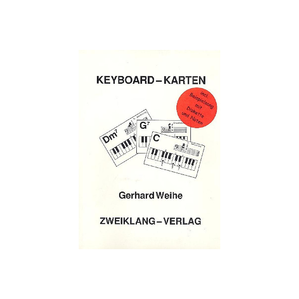 Keyboard-Karten mit Beispiel-Song