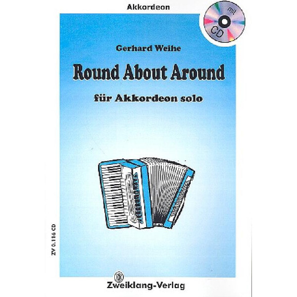 Round about around (+CD) für Akkordeon