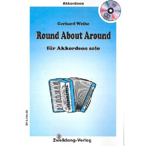 Round about around (+CD) für Akkordeon