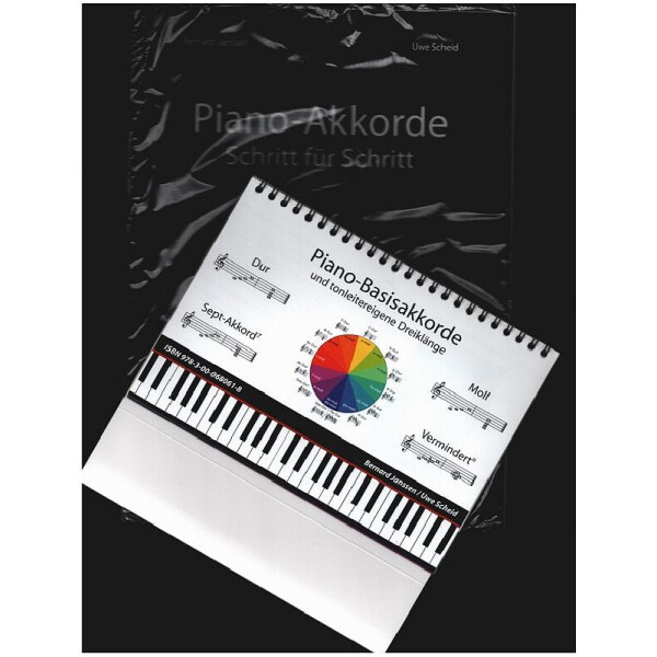 Piano-Akkorde Schritt für Schritt (+Aufsteller)