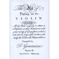 The Art of Playing on the Violin op.9