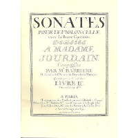 Sonates pour le violoncelle avec la basse continue vol.2