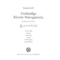 Vierhändige Klavier-Vortragsstücke mit Oberstimme im Fünftonraum