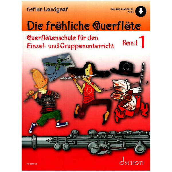 Die fröhliche Querflöte Band 1 - Schule (+Online Audio)