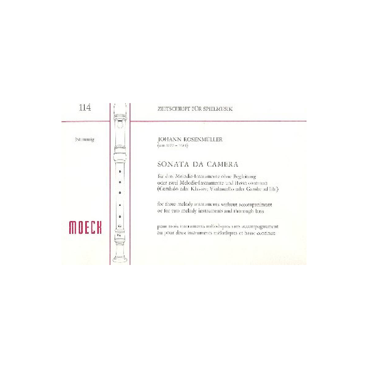 Kammersonate für 3 Blockflöten box