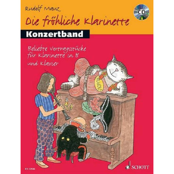 Die fröhliche Klarinette Band 1 - Konzertband (+CD)