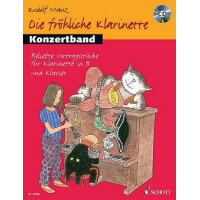 Die fröhliche Klarinette Band 1 - Konzertband (+CD)
