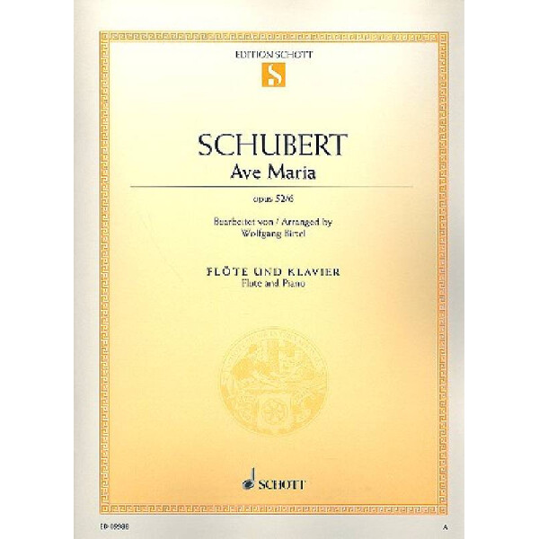 Ave Maria op.52,6 für Flöte