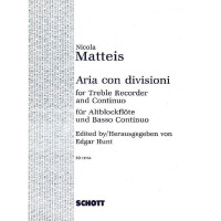 Aria con divisioni für Altblockflöte