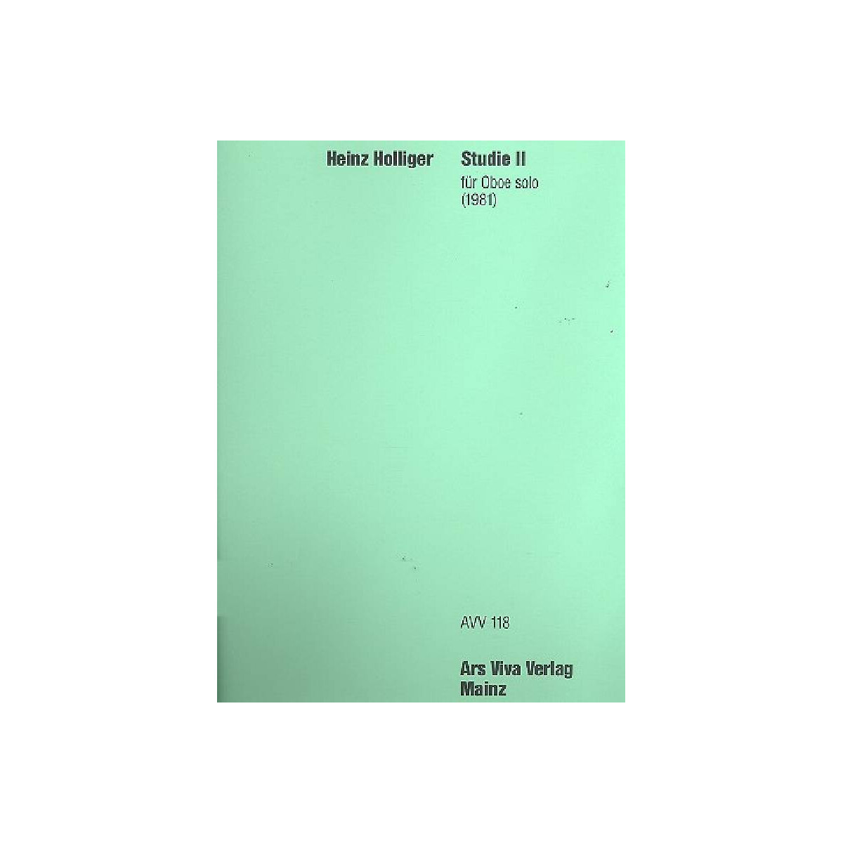 Studie Nr.2 für Oboe box