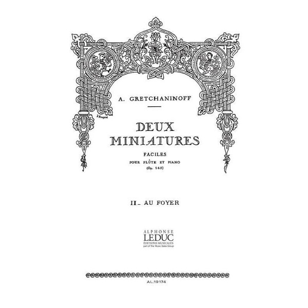 2 miniatures op.145,2 pour flûte