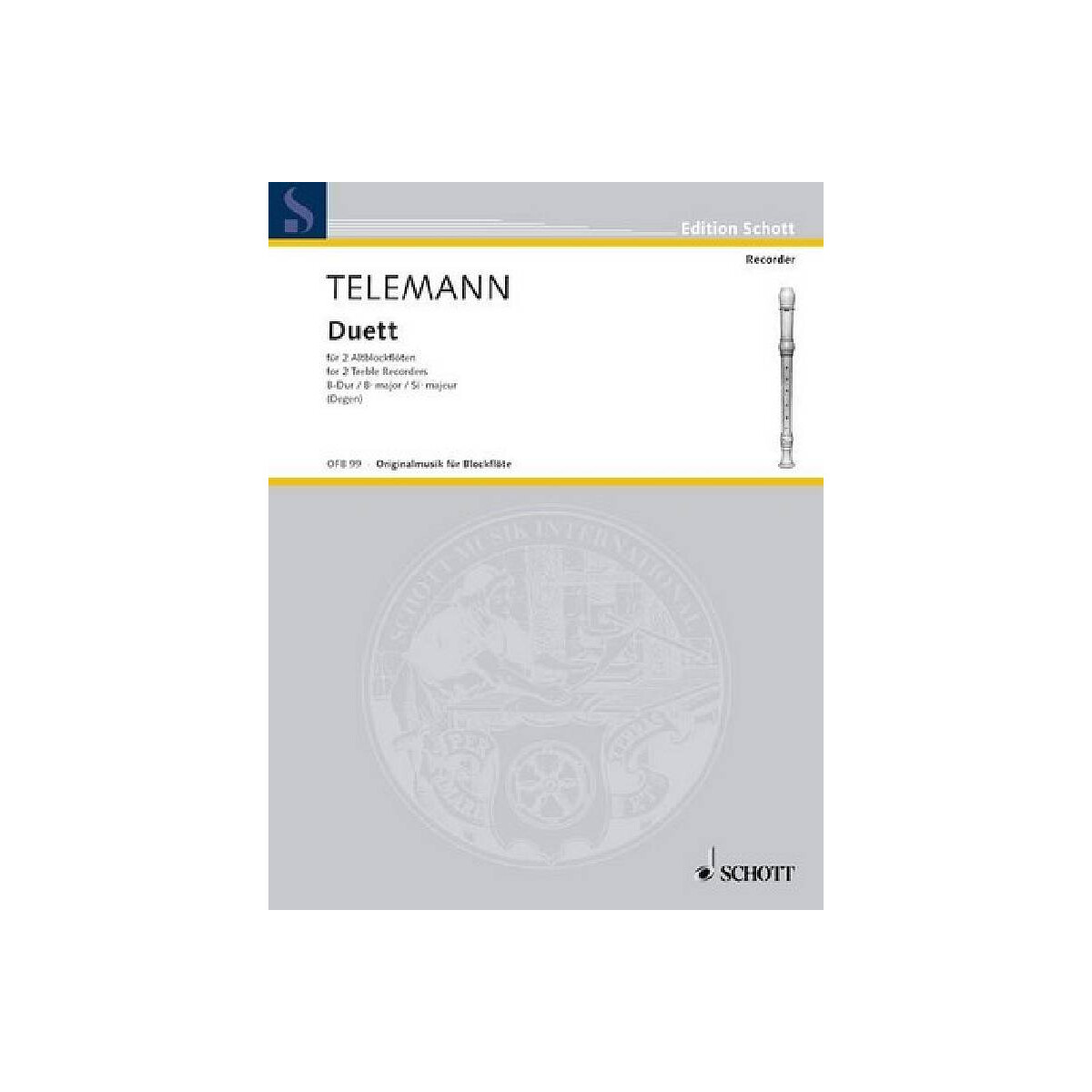 Duett für 2 Altblockflöten box