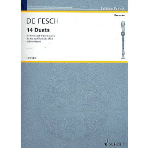14 Duets f&uuml;r Alt- und Tenorblockfl&ouml;ten