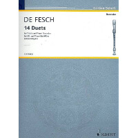 14 Duets für Alt- und Tenorblockflöten