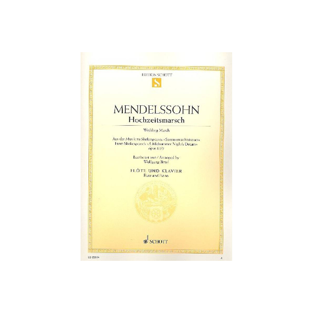 Hochzeitsmarsch op.61,9 für Fl&ouml box