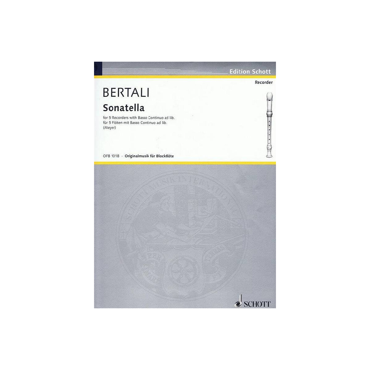 Sonatella for 5 recorders