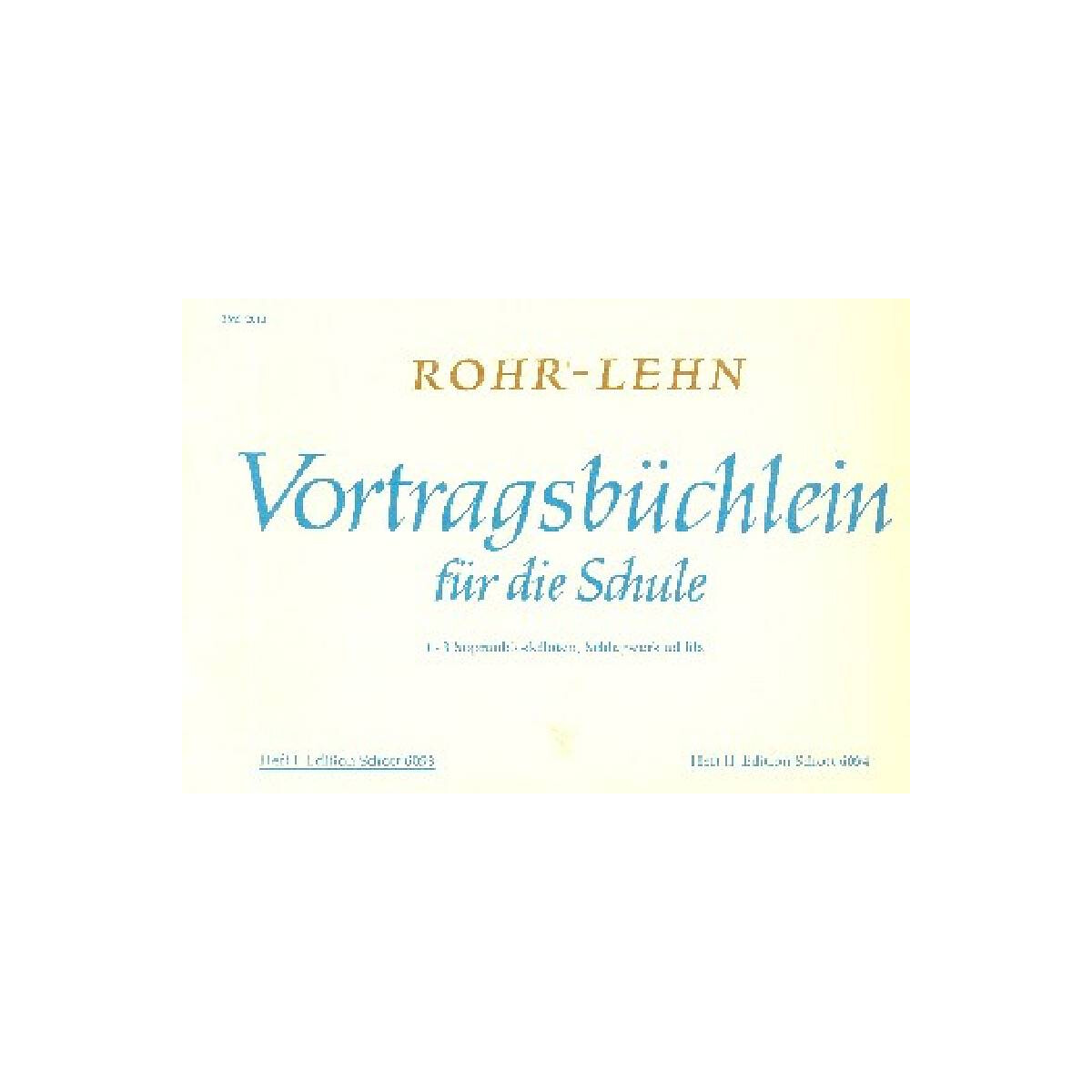 Vortragsbüchlein für die Schul box