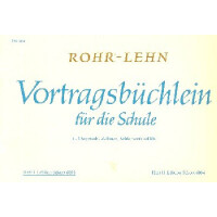 Vortragsbüchlein für die Schule Band 1 für 1-3 Blockflöten