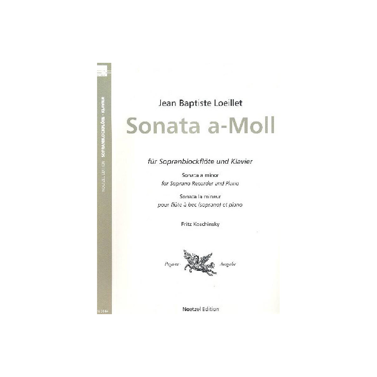 Sonata a-Moll für Sopranblock- box