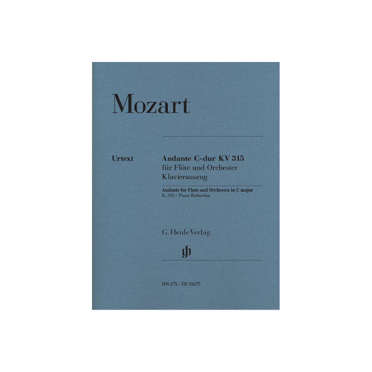 Andante C-Dur KV315 f&uuml;r Fl&ouml;te und...
