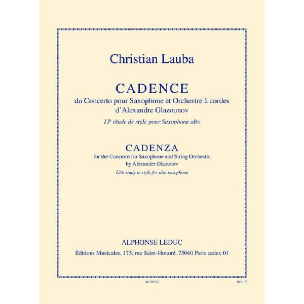Cadence du concerto pour saxophone