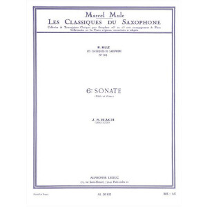 Sonate no.6 pour saxophone alto