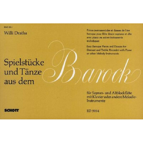 Spielstücke und Tänze aus dem Barock