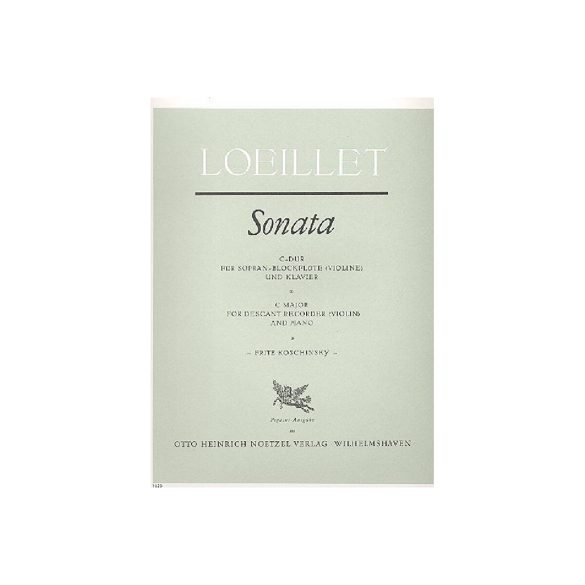 Sonate C-Dur für Sopranblockfl&ouml box