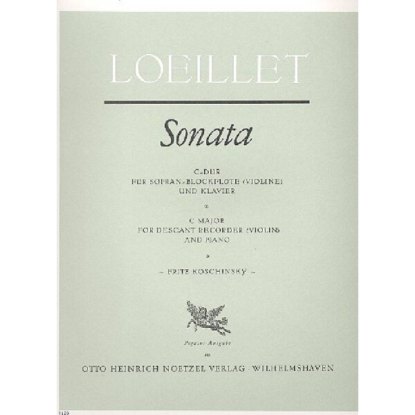 Sonate C-Dur für Sopranblockflöte