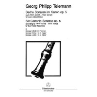 6 Sonaten im Kanon op.5 Band 2