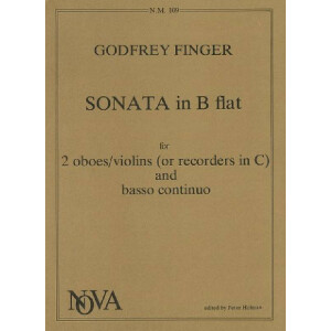 Sonata B flat major for 2 oboes
