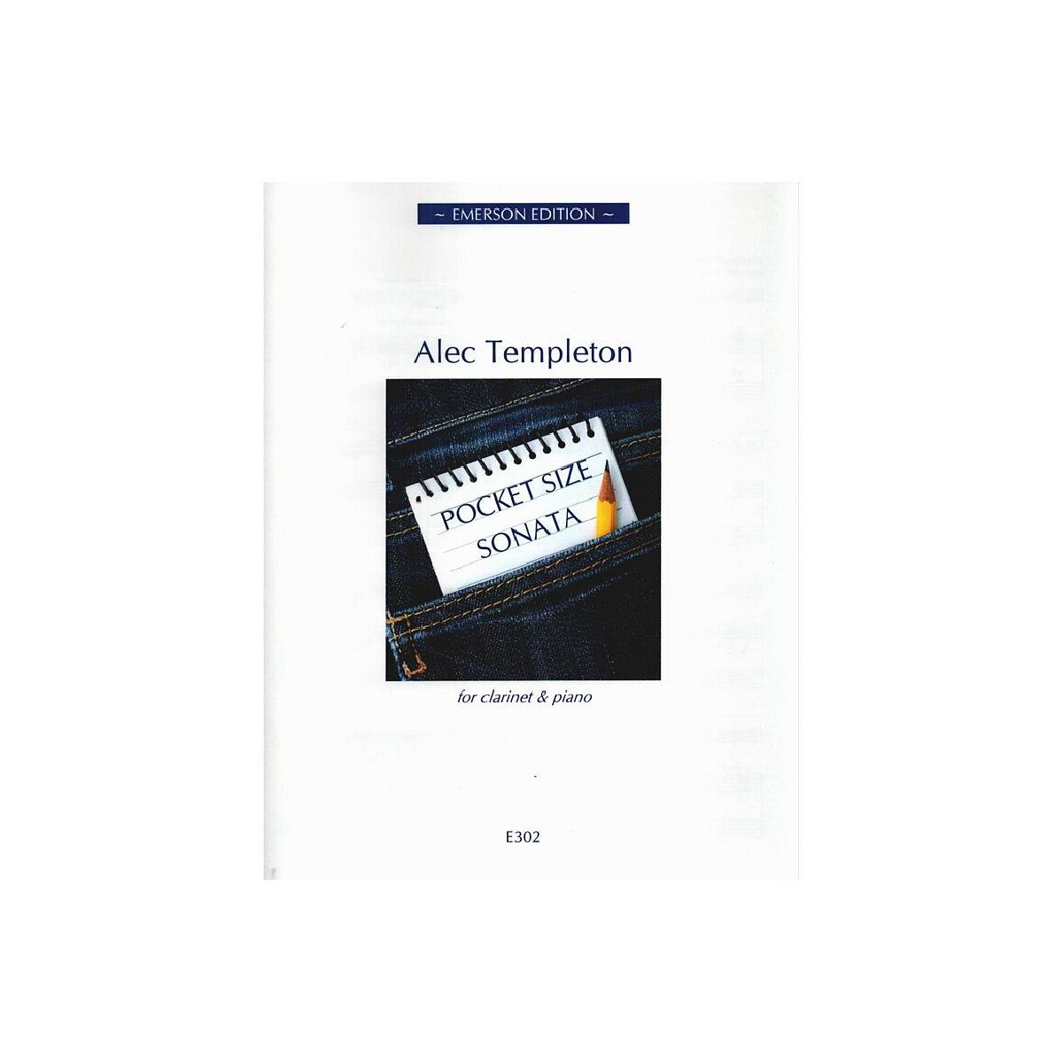 Pocket Size Sonata for clarinet and pian box