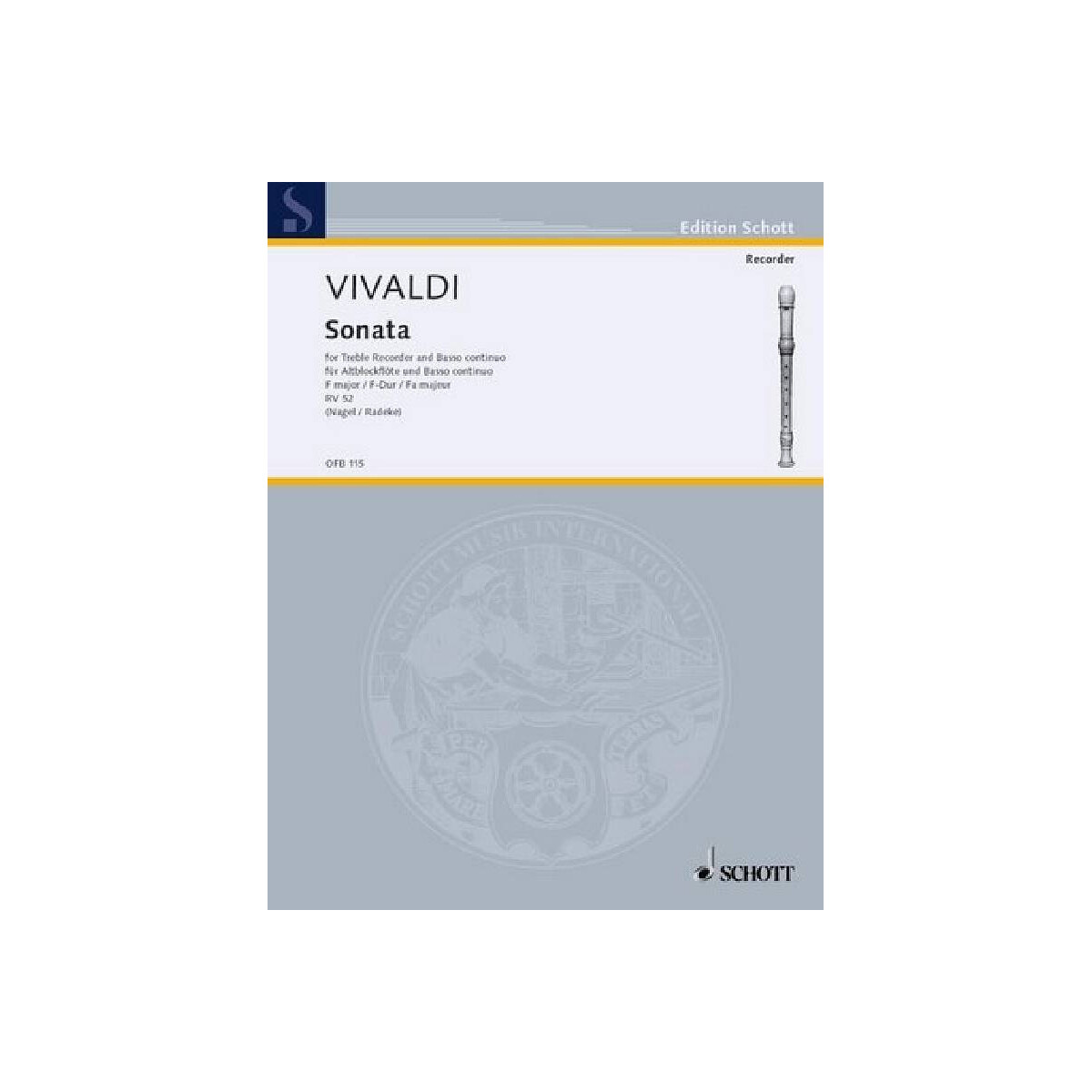 Sonate F-Dur RV52 für Altblockfl&ou box