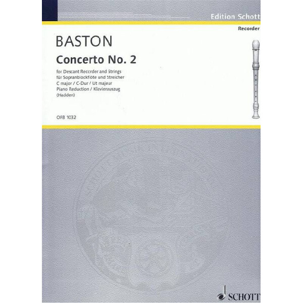 Konzert C-Dur Nr.2 für Sopranblockflöte