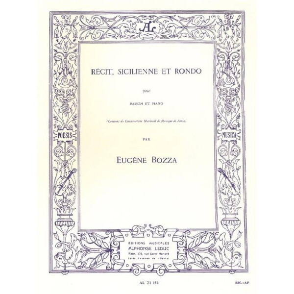 Recit, sicilienne et rondo pour